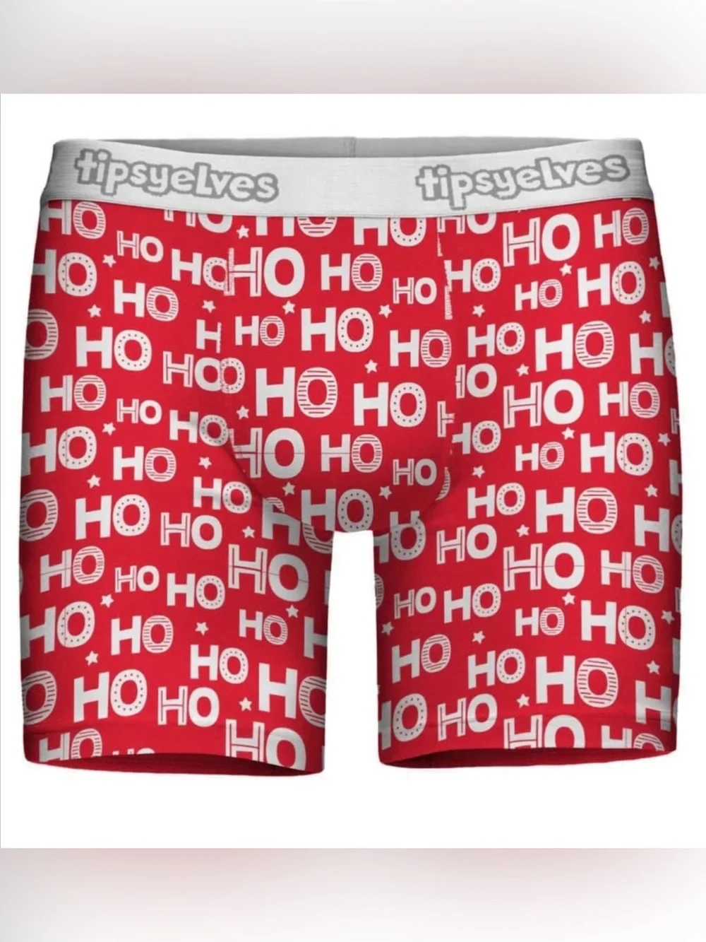TIPSY ELVES MEN'S HO HO HO BOXER BRIEFS SIZE 3XL
